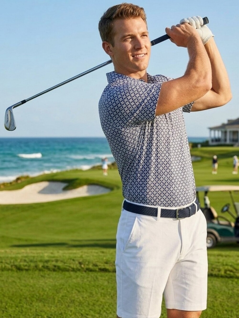 Torigolf Mens Import Golf Polo Size L